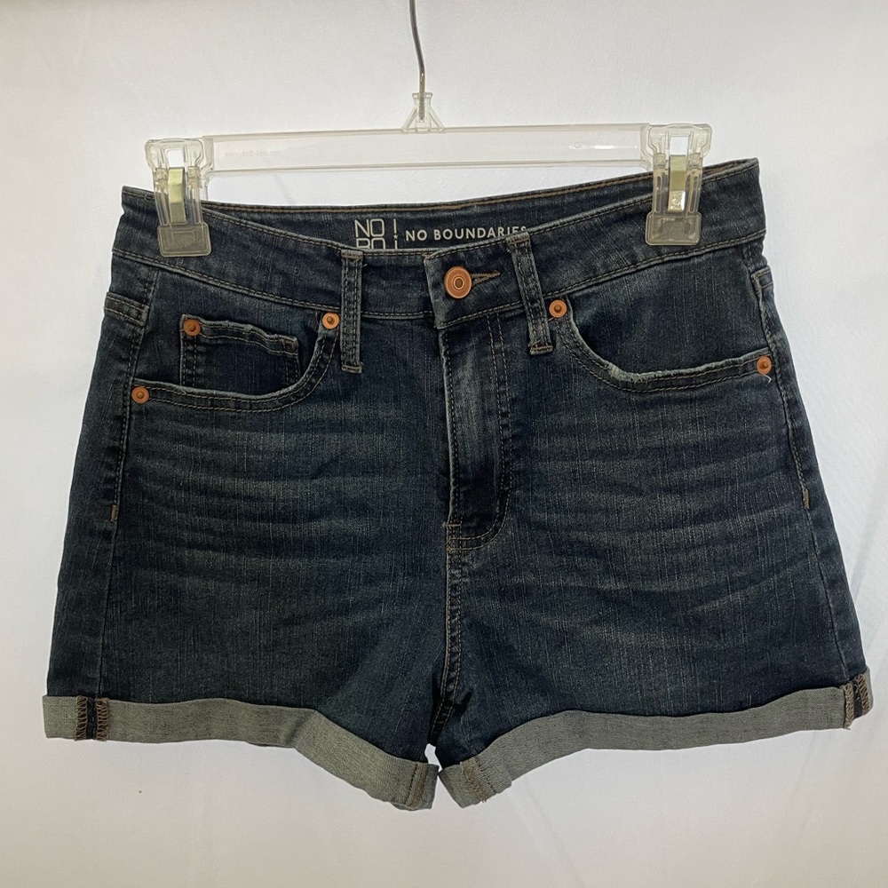 No Boundaries Denim Shorts cuff hem size 9